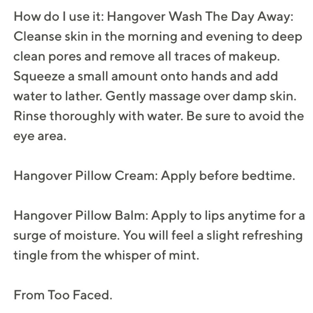 Too Faced Hangover RX Skincare Obsessions Set - Picture 15 of 16